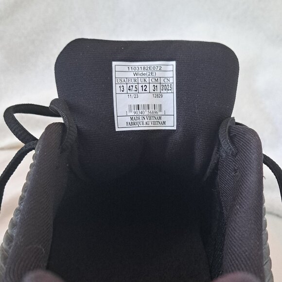 Brooks Addiction 2 Men's 13 Wide (2E) Brand New Black Lace Up Walking Shoe - Picture 5 of 7